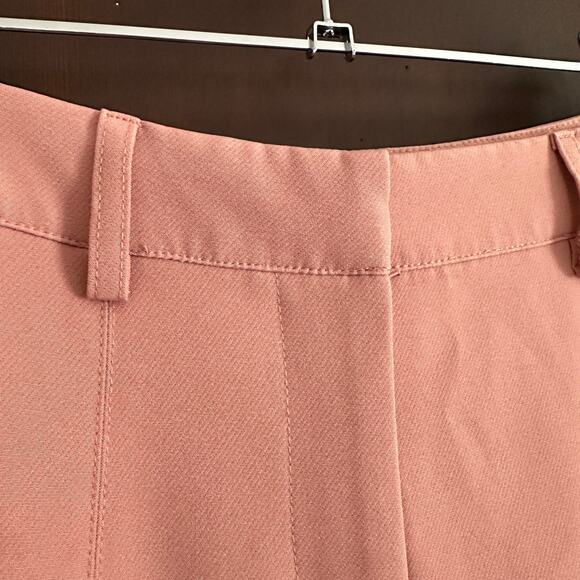AVEC LES FILLES | Pastel Pink Wide Leg Ankle Length Trousers Work Pants | Size 6 - Picture 2 of 6